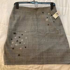 Cecelia black, and white skirt